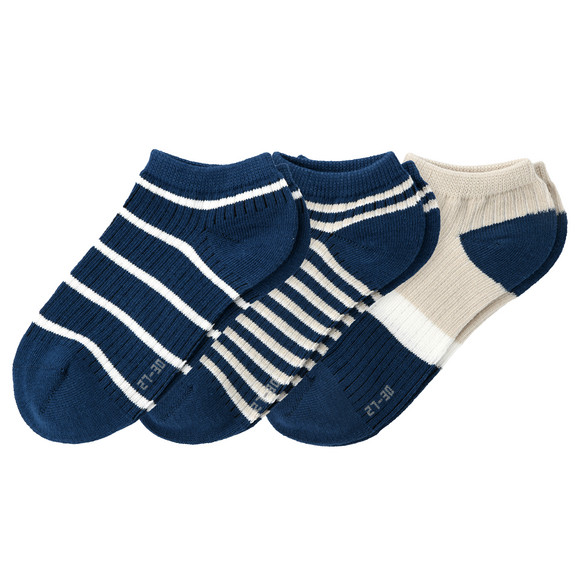 3 Paar Jungen Sneaker-Socken im Set