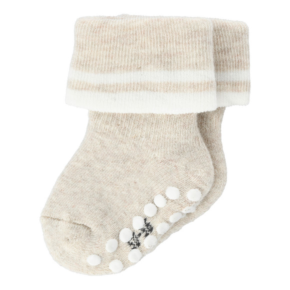 2 Paar Newborn Stoppersocken mit Umschlag