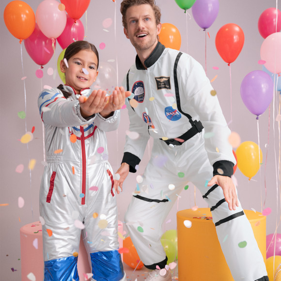 Kostüm Astronaut mit Stoffgürtel