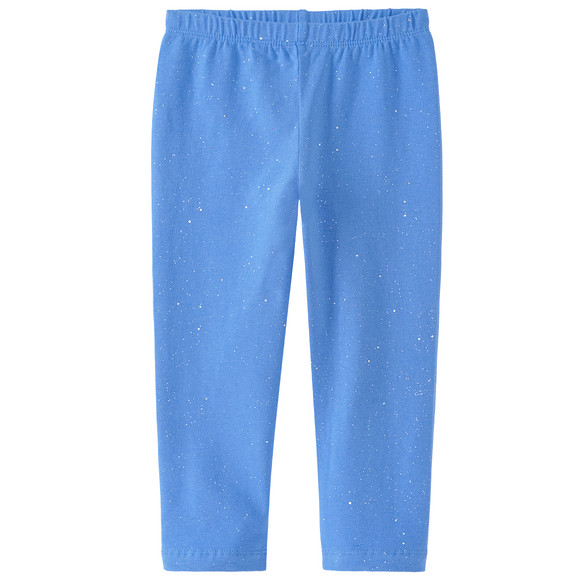 Mädchen Capri-Leggings mit Glitzer-Print