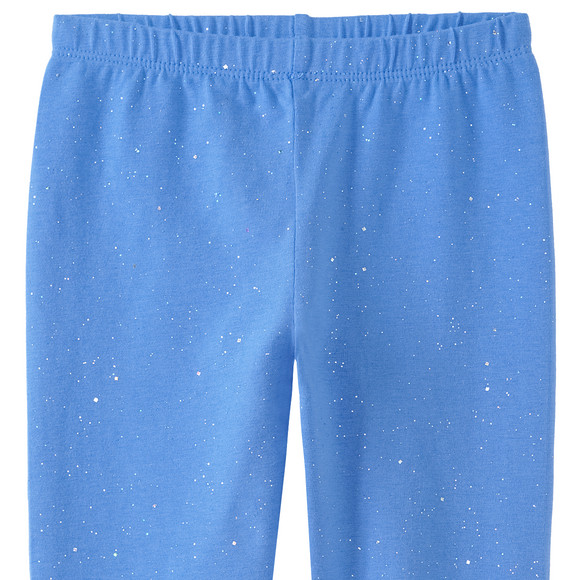 Mädchen Capri-Leggings mit Glitzer-Print