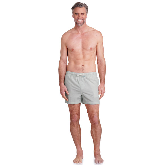 Herren Badeshorts mit Seersucker-Streifen