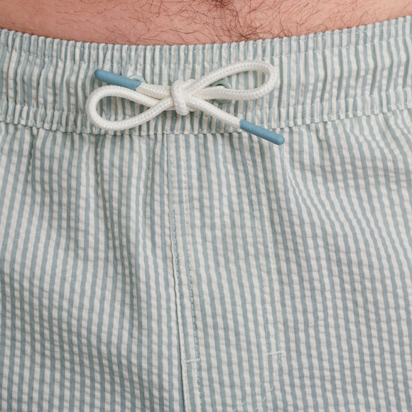 Herren Badeshorts mit Seersucker-Streifen