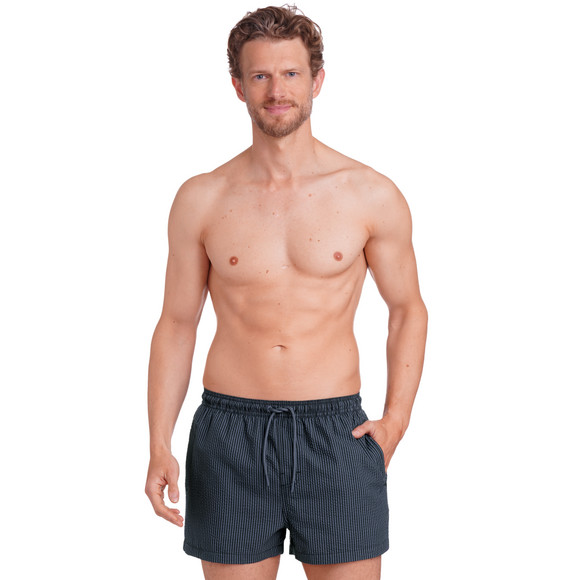 Herren Badeshorts in Seersucker-Struktur