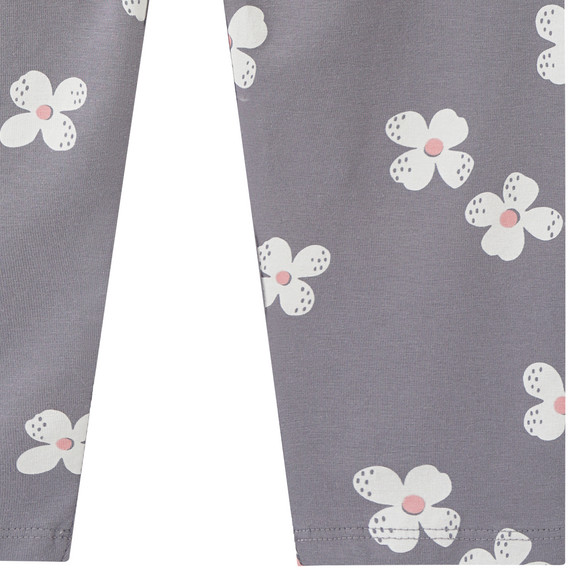 Meisjes leggings met bloemenmotief