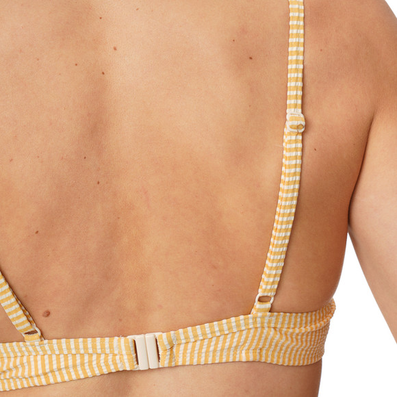 Damen Bikinioberteil mit Seersucker-Streifen