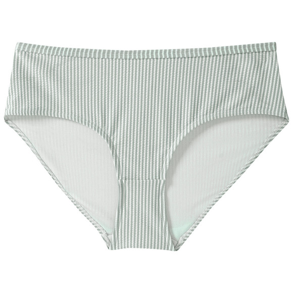 Damen Bikinipanty mit Seersucker-Streifen
