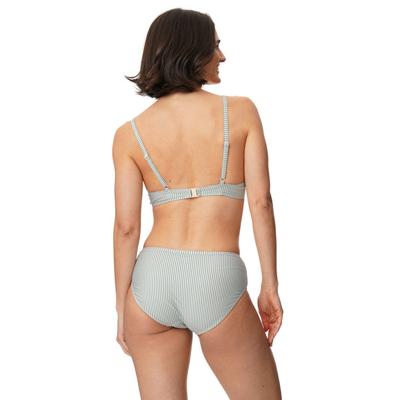 Damen Bikinipanty mit Seersucker-Streifen