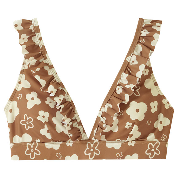 Damen Bikinioberteil mit Blumen-Allover