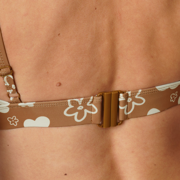 Damen Bikinioberteil mit Blumen-Allover