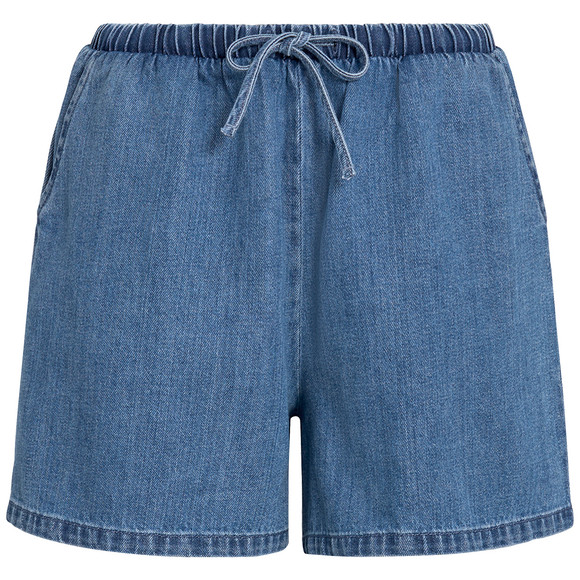 Damen Jeansshorts mit Tunnelzug