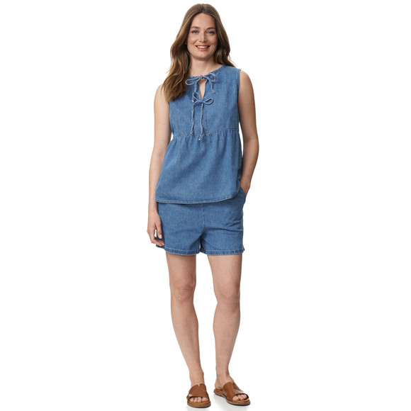 Damen Jeansshorts mit Tunnelzug