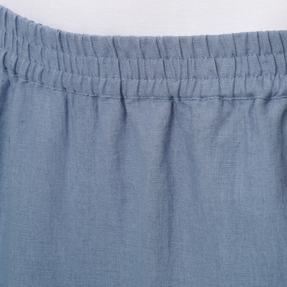 Damen Leinen-Hose mit Elastikbund