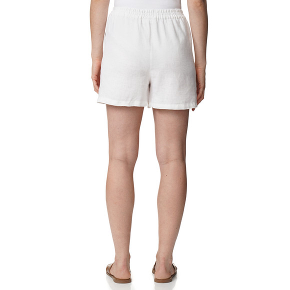 Damen Leinen-Shorts mit Elastikbund