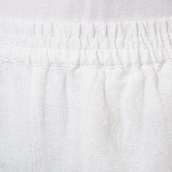 Damen Leinen-Shorts mit Elastikbund