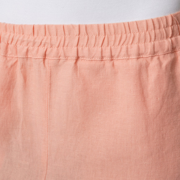 Damen Leinen-Shorts mit Elastikbund