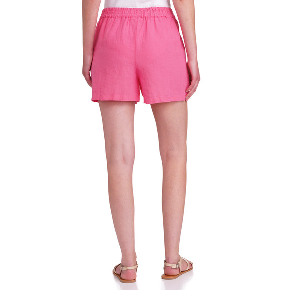 Damen Leinen-Shorts mit Elastikbund