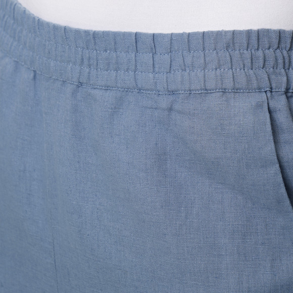 Damen Leinen-Shorts mit Elastikbund