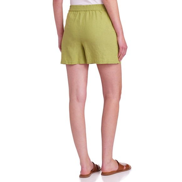 Damen Leinen-Shorts mit Elastikbund