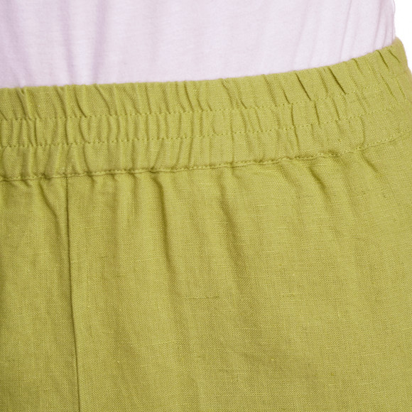 Damen Leinen-Shorts mit Elastikbund