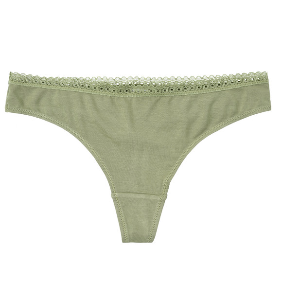 5 Damen Strings mit Spitze