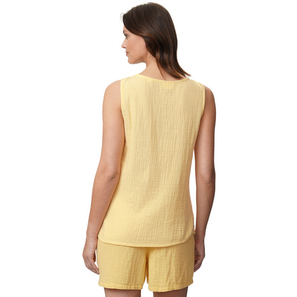 Damen Musselin-Top in Unifarben