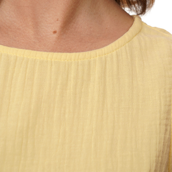 Damen Musselin-Top in Unifarben