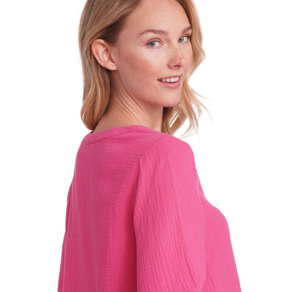 Damen Musselin-Kleid in Unifarben