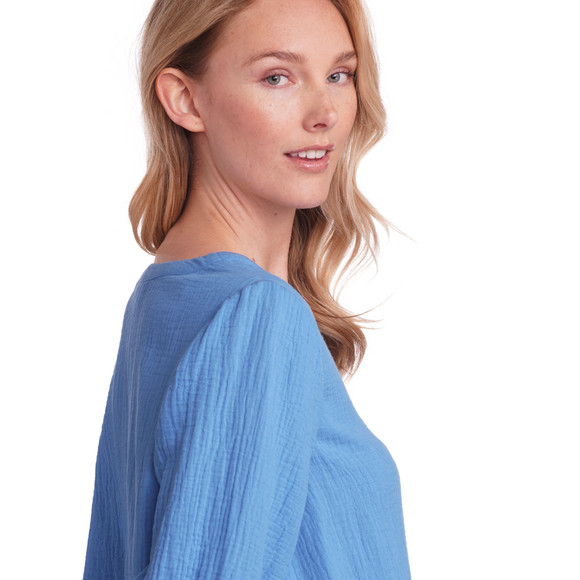 Damen Musselin-Kleid in Unifarben