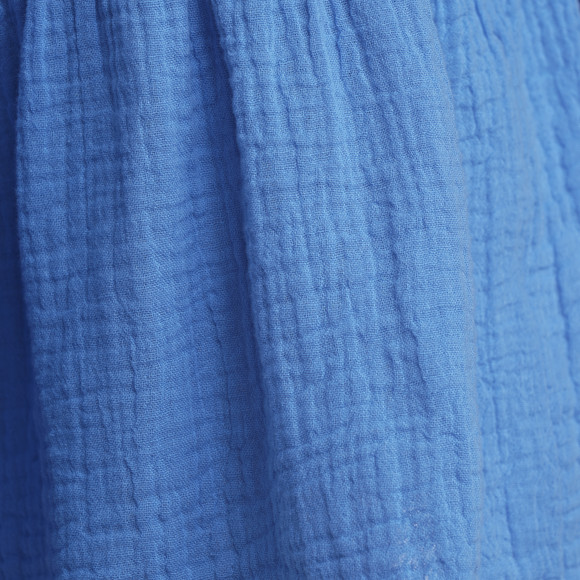 Damen Musselin-Kleid in Unifarben