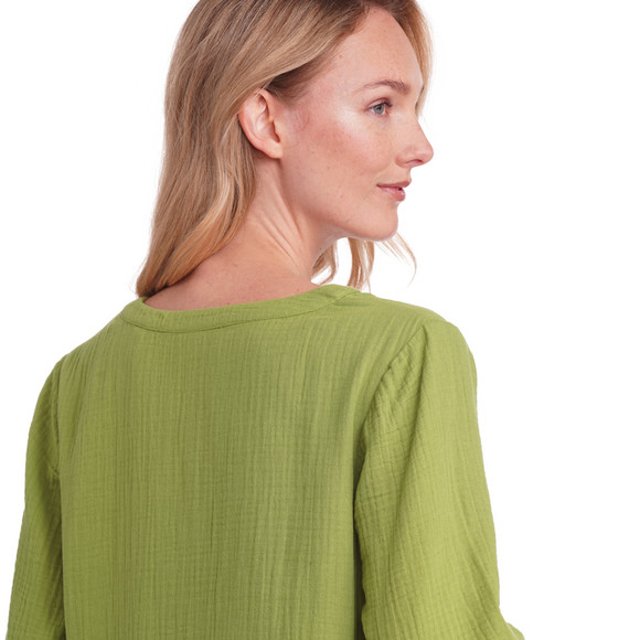 Damen Musselin-Kleid in Unifarben