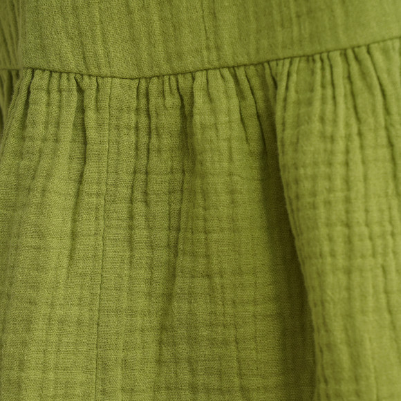 Damen Musselin-Kleid in Unifarben