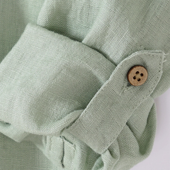 Jungen Leinen-Hemd mit Brusttasche