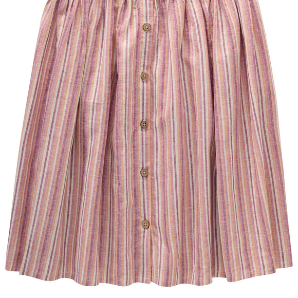 Mädchen Kleid aus Leinen-Mix