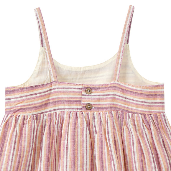 Mädchen Kleid aus Leinen-Mix