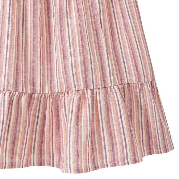 Mädchen Kleid aus Leinen-Mix