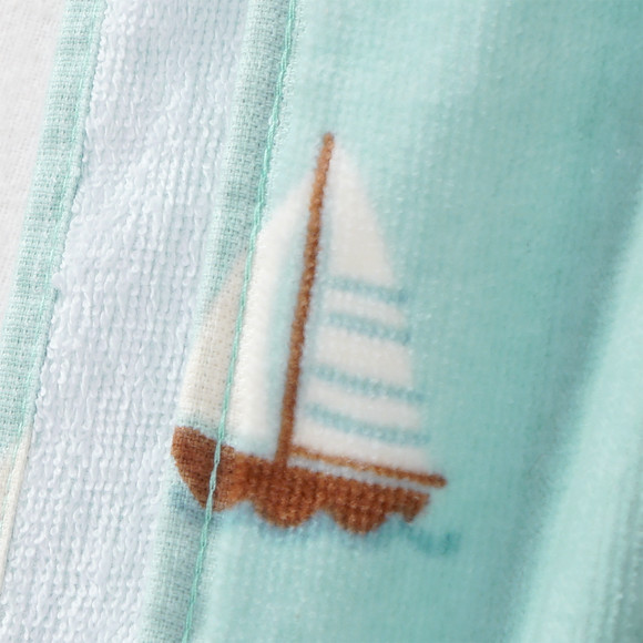 Kinder Badeponcho mit Segelschiffen