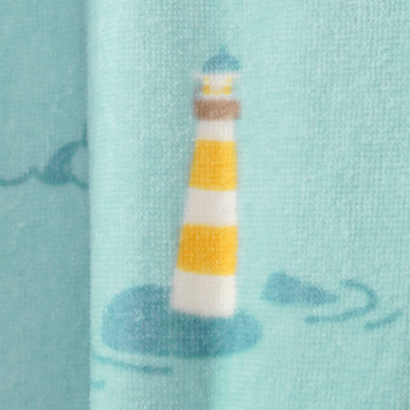 Kinder Badeponcho mit Segelschiffen