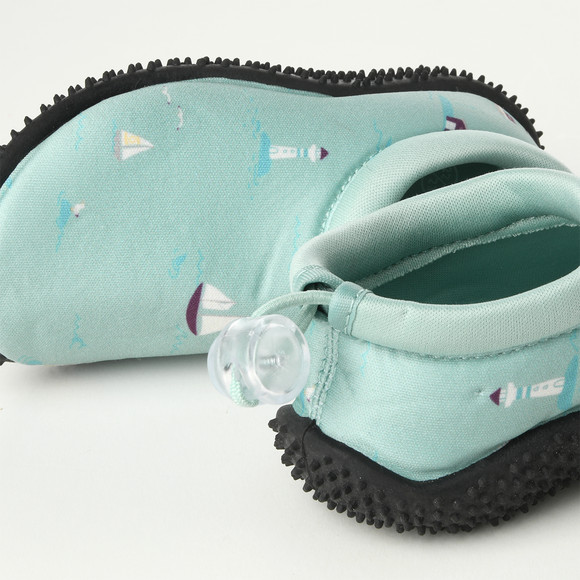 Baby Badeschuhe mit Segelschiffen