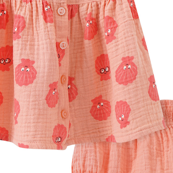 Newborn Musselin-Set Kleid, Shorts und Hut