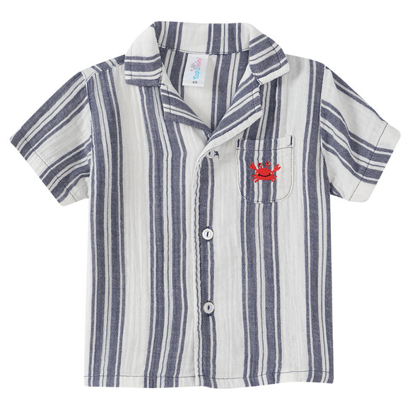 Newborn Set aus Musselin-Hemd, Shorts und Hut