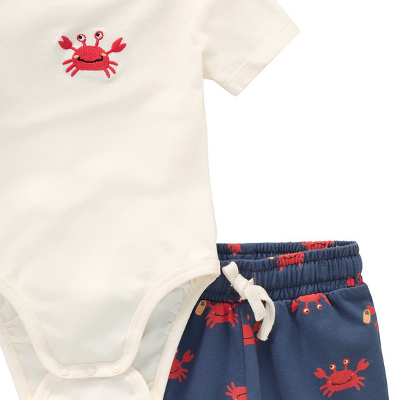 Newborn set van body en korte broek