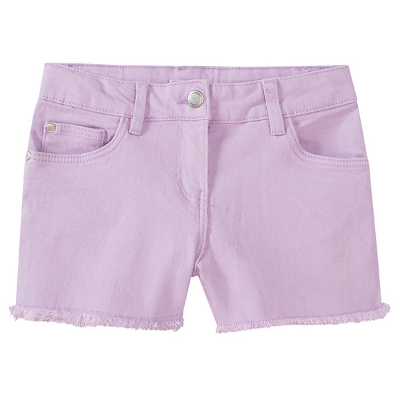 Mädchen Jeans-Shorts mit Fransen