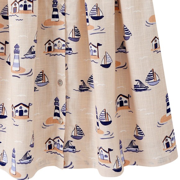 Mädchen Kleid mit Viskose und Leinen