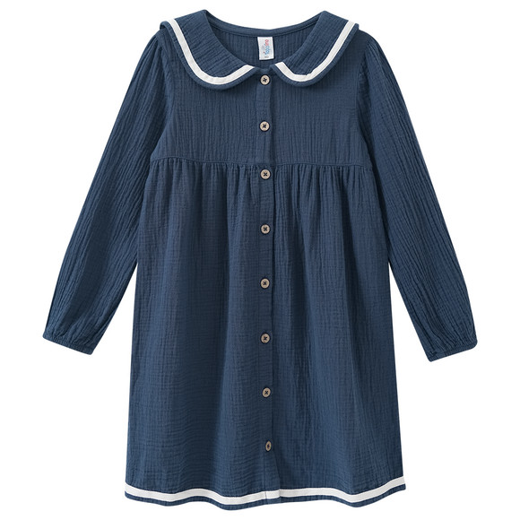 Mädchen Musselin-Kleid aus Baumwolle