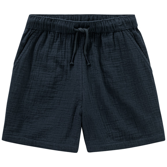 Jungen Musselin-Shorts mit Tunnelzug dunkelblau