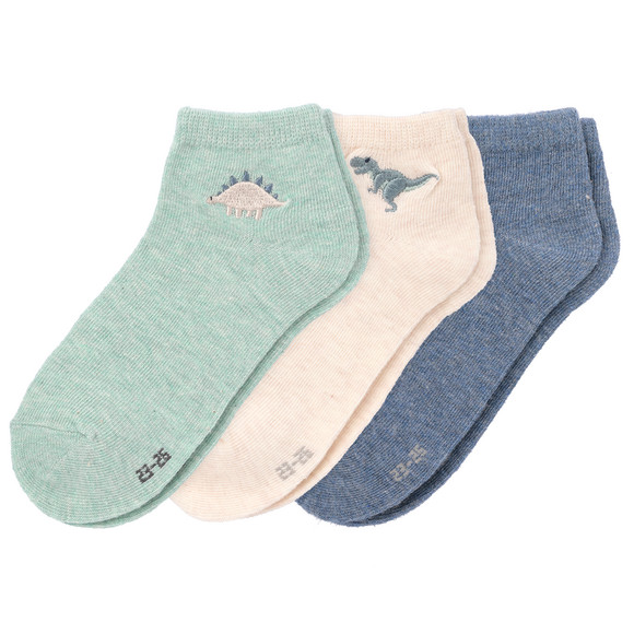 3 Paar Jungen Sneaker-Socken knöchelhoch