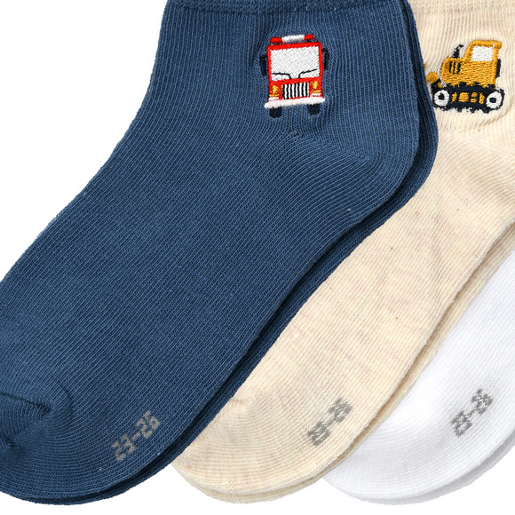 3 Paar Jungen Sneaker-Socken im Set