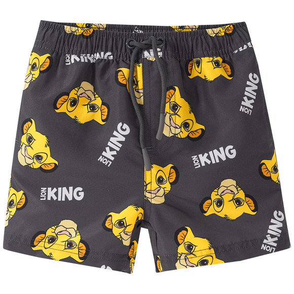 Der König der Löwen Badeshorts mit Simba dunkelgrau