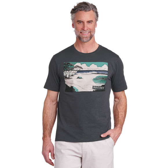 Heren-T-shirt met grote print